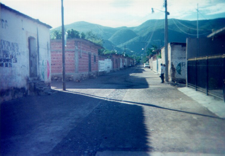 Calle Típica de Cohetzala, Puebla - arquitectura tradicional local
