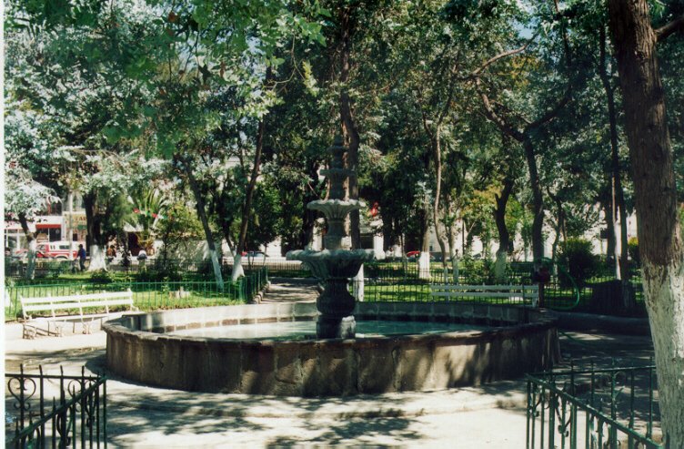 Fuente del parque, Cab. Mpal. de Libres, Pue.