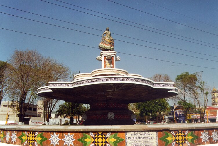 Fuente de la China Poblana, en la Ciudad de Puebla, Pue.