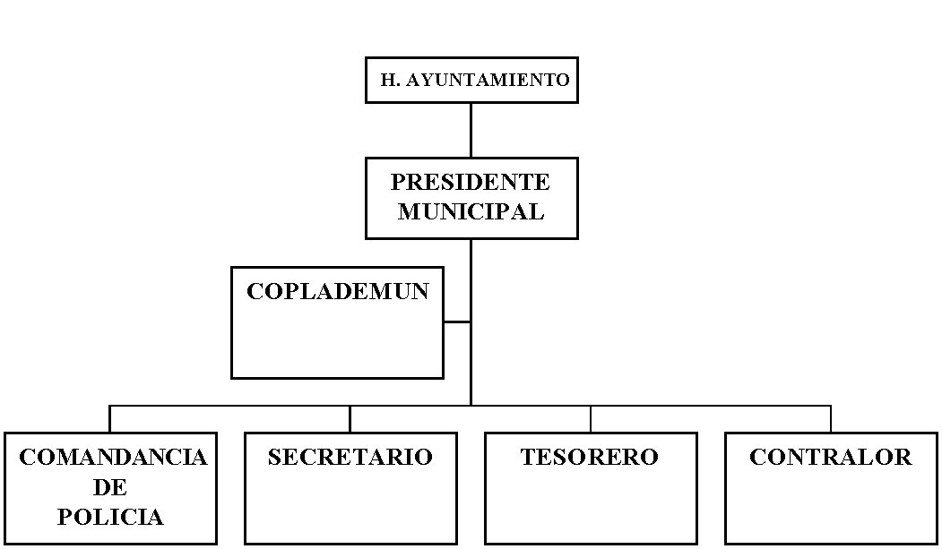 Organigrama del municipio de Acatlán de Osorio