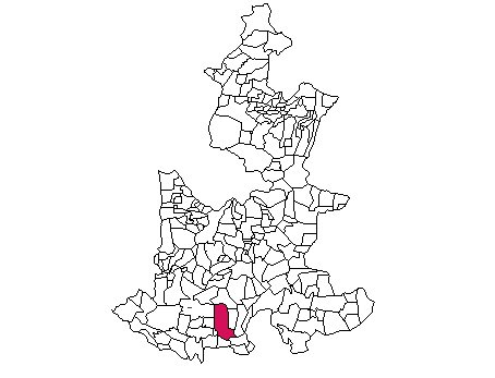 Mapa de ubicación de Acatlán de Osorio en Puebla