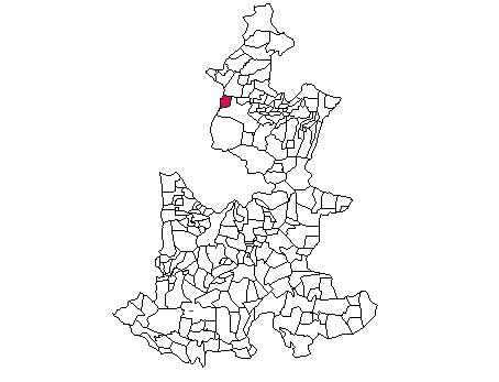 Mapa de localización de Ahuazotepec