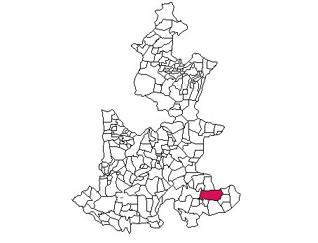 Mapa de ubicación de Ajalpan