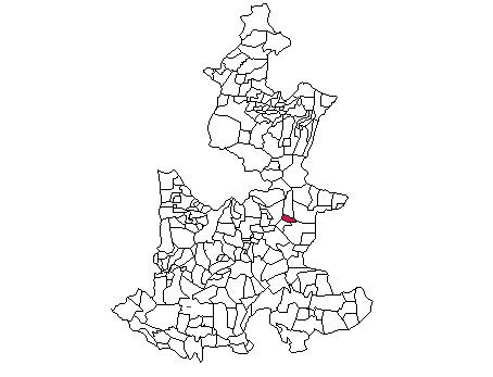 Mapa de ubicación de Aljojuca
