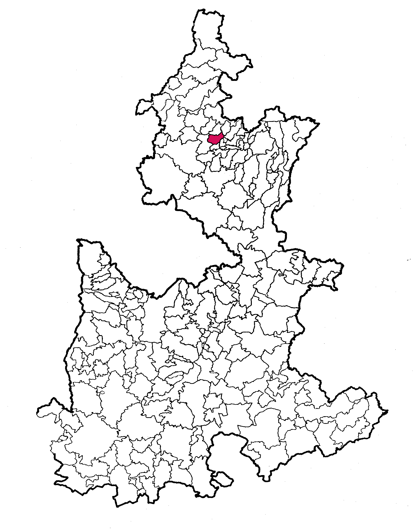 Mapa del municipio de Amixtlán