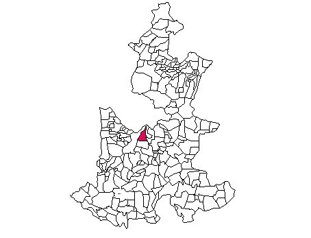 Mapa del municipio de Amozoc