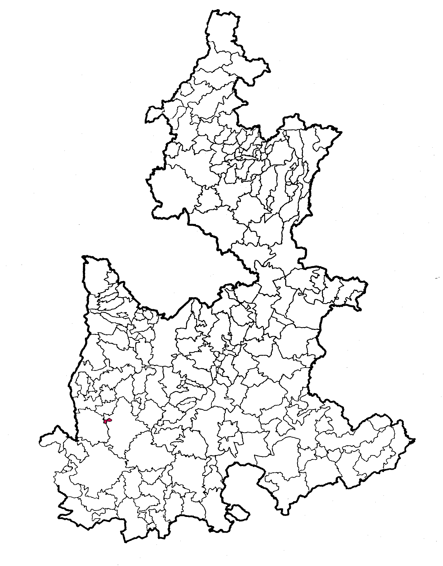 Mapa del municipio de Atzala, Puebla