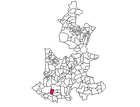 Mapa del municipio de Axutla