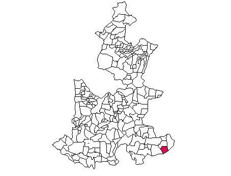 Mapa del municipio de Coyomeapan, Puebla