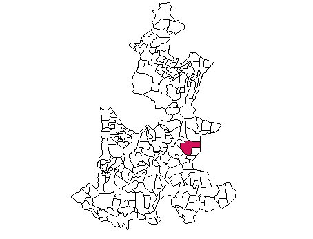Mapa de ubicación de Chalchicomula de Sesma
