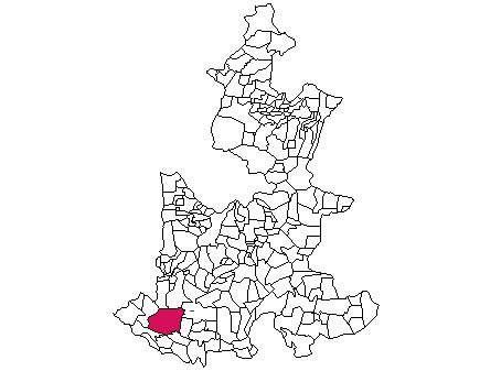 Mapa de ubicación de Chiautla