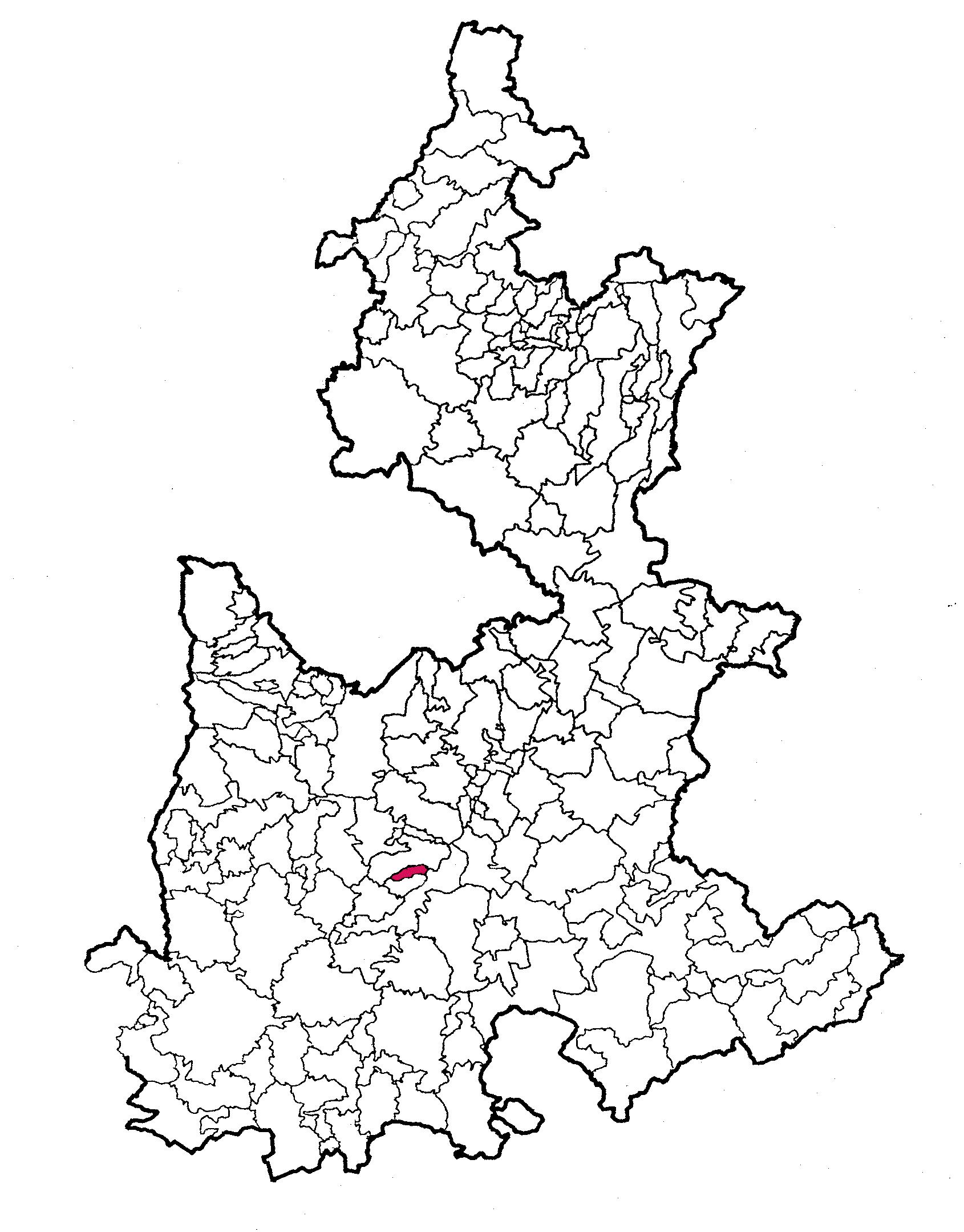 Mapa de ubicación de Chigmecatitlán