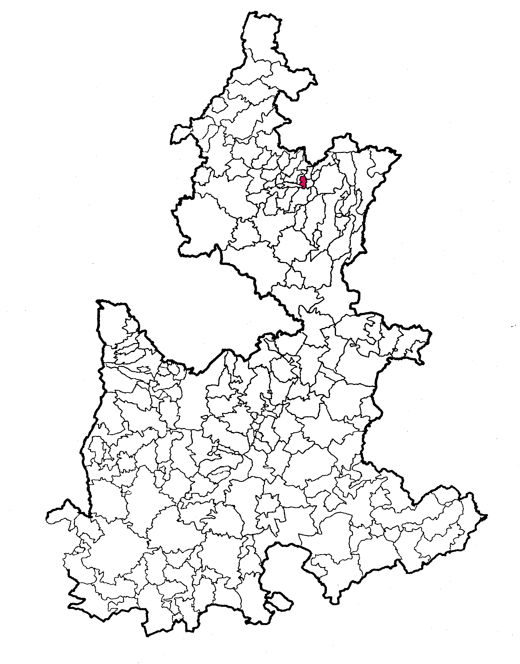 Mapa de ubicación de Atlequizayán