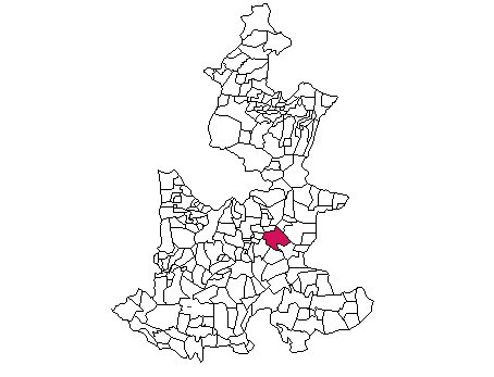 Mapa de ubicación de Quecholac en Puebla